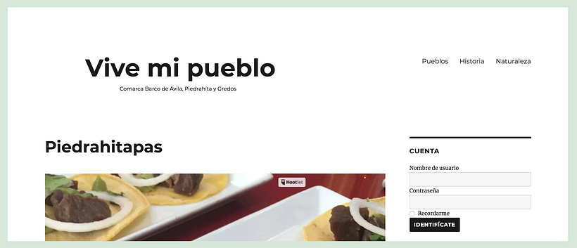 Proyecto del curso: Vive mi pueblo 1
