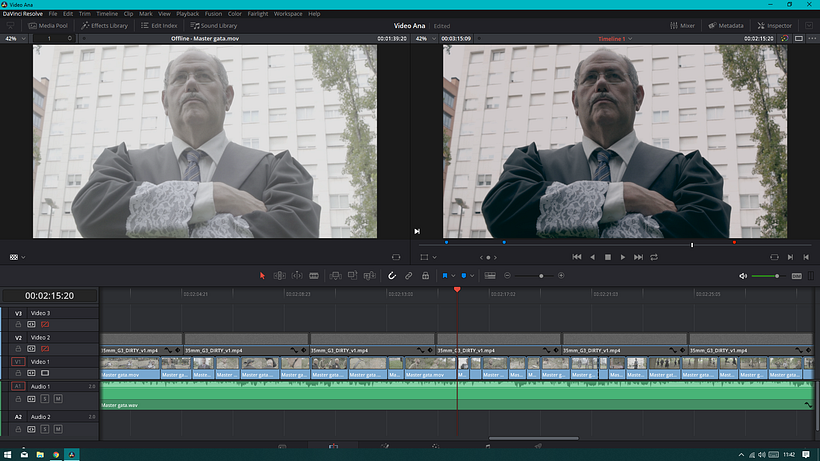 Mi Proyecto del curso: Etalonaje digital con DaVinci Resolve - Videoclip Gata Cattana Cartas que no repartí 3