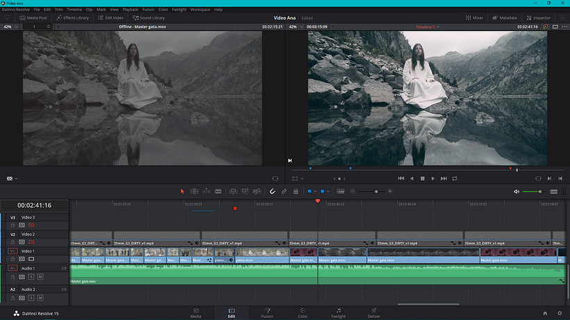 Mi Proyecto del curso: Etalonaje digital con DaVinci Resolve - Videoclip Gata Cattana Cartas que no repartí 5
