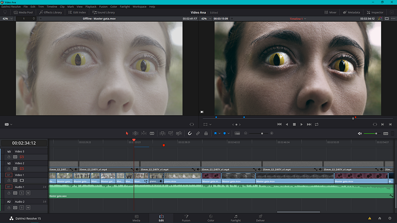 Mi Proyecto del curso: Etalonaje digital con DaVinci Resolve - Videoclip Gata Cattana Cartas que no repartí 7