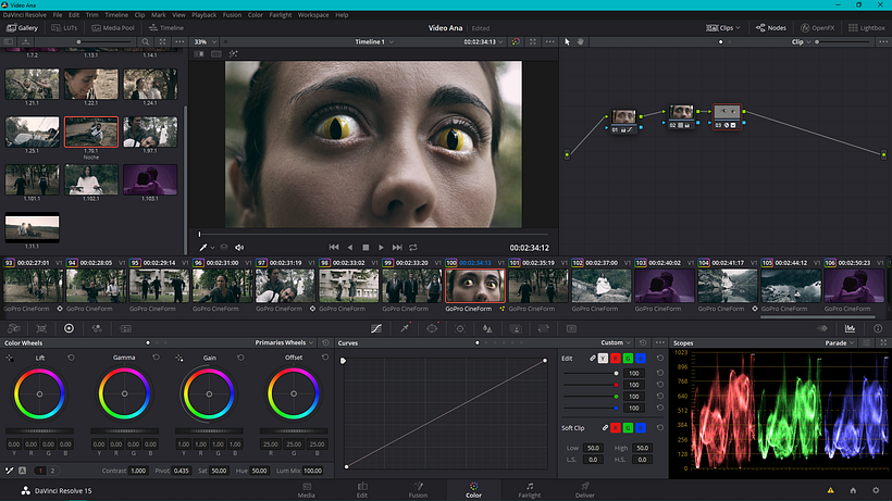 Mi Proyecto del curso: Etalonaje digital con DaVinci Resolve - Videoclip Gata Cattana Cartas que no repartí 8