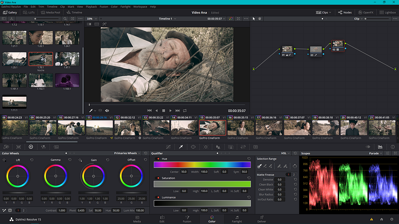 Mi Proyecto del curso: Etalonaje digital con DaVinci Resolve - Videoclip Gata Cattana Cartas que no repartí 10