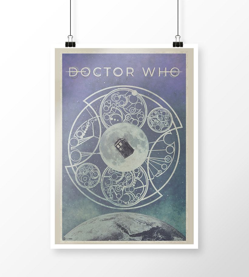 "I Want To Believe In T.A.R.D.I.S.", proyecto final del curso "Ilustración para music lovers". 2