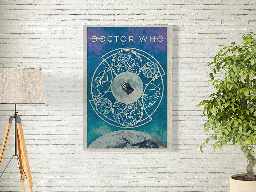"I Want To Believe In T.A.R.D.I.S.", proyecto final del curso "Ilustración para music lovers". 3