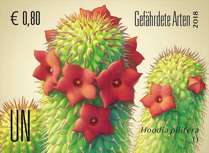 Ilustraciones sellos ONU, especies en peligro 2018 1