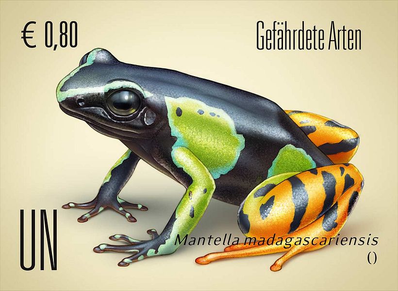Ilustraciones sellos ONU, especies en peligro 2018 0