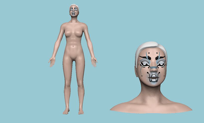 Figurative_3D modelling+render 3