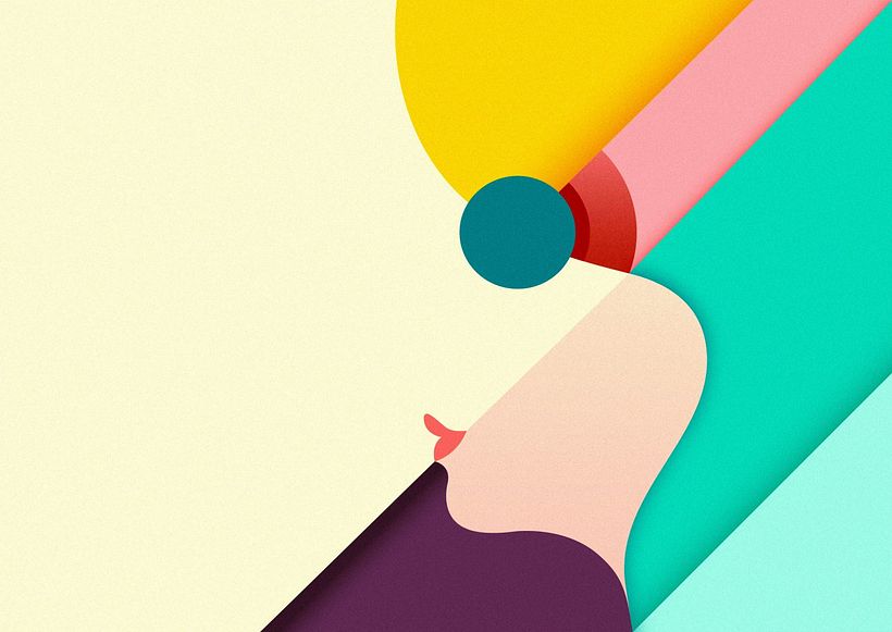 Geometría simple, colores y sombras para contar una historia 1