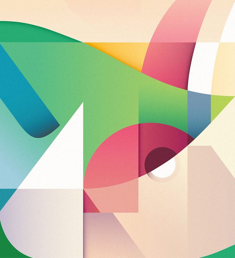 Geometría simple, colores y sombras para contar una historia 6