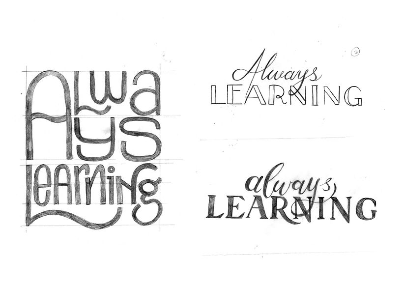 Lettering as identity: Always learning 1