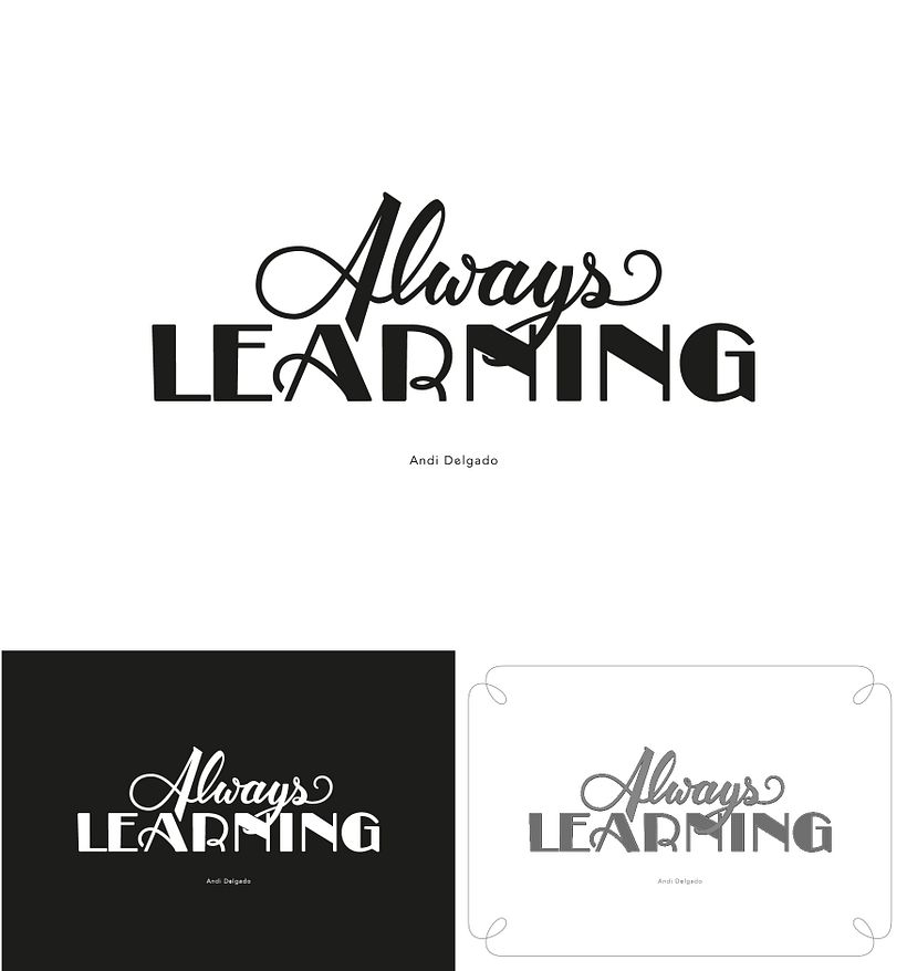 Lettering as identity: Always learning 6