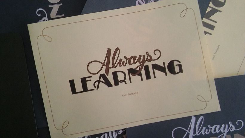 Lettering as identity: Always learning 12