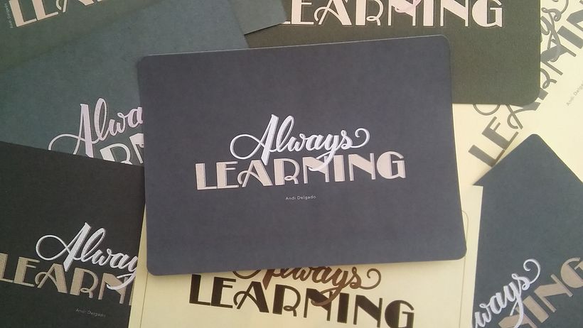 Lettering as identity: Always learning 15