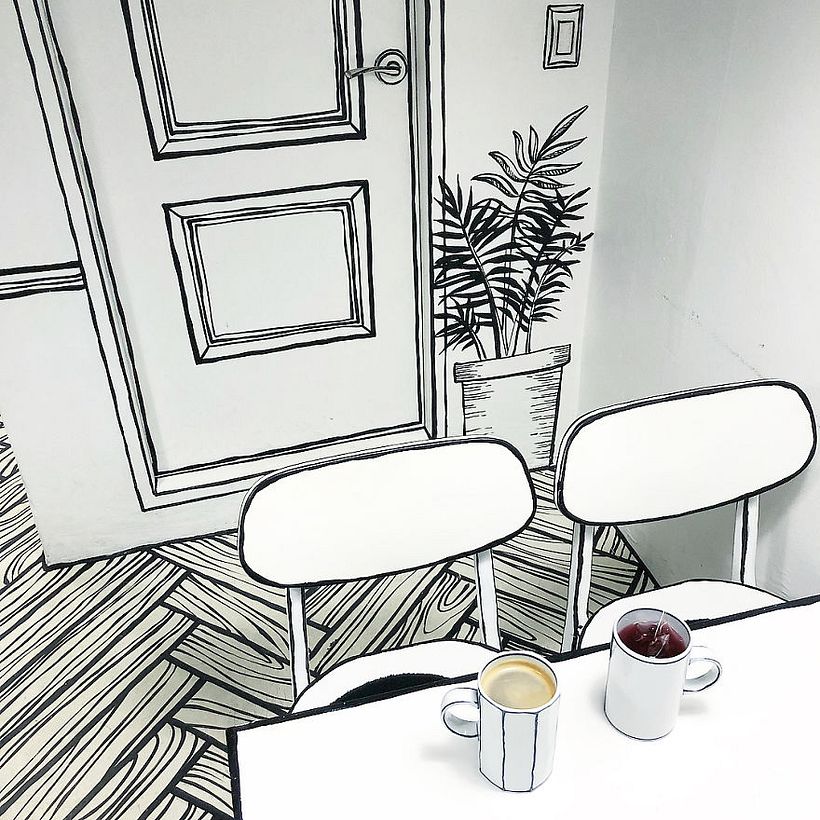 Este café te hará sentir como si estuvieras en una caricatura 3