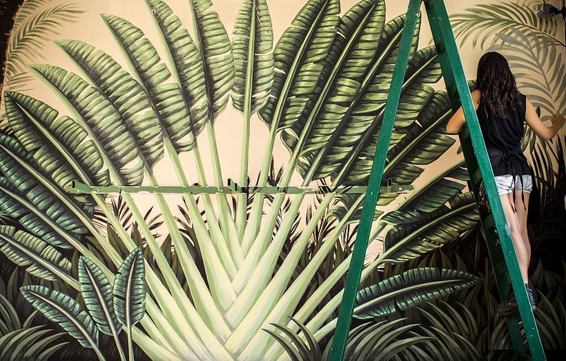 Mural Traveler Palm 0