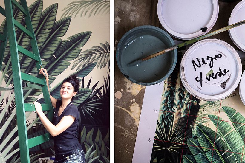 Mural Traveler Palm 2