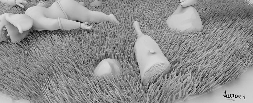 Escultura de centaleón - 3D