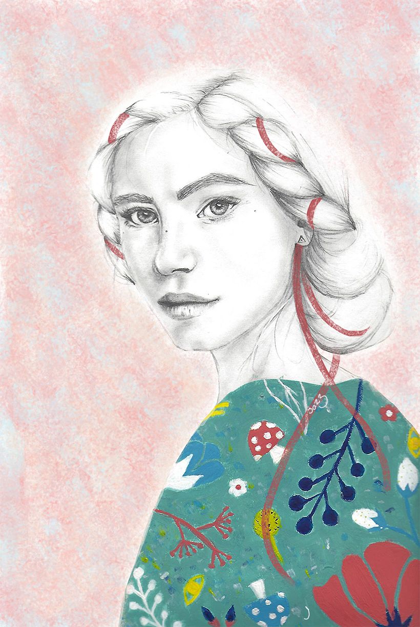 Mi Proyecto del curso: Retrato con lápiz, técnicas de color y Photoshop 0