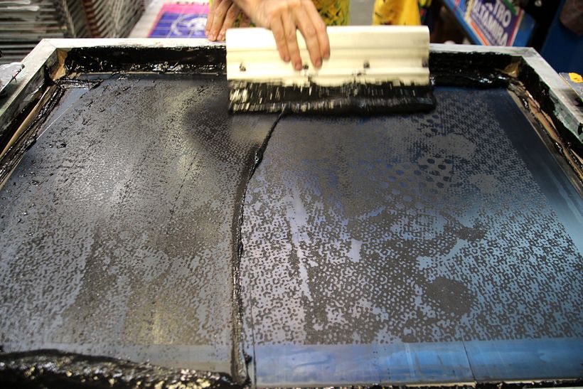 Estampación Toallas para la Festa del Grafisme 3