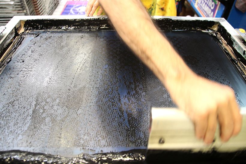 Estampación Toallas para la Festa del Grafisme 4