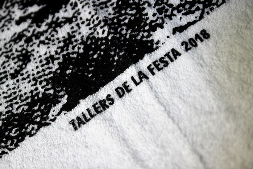 Estampación Toallas para la Festa del Grafisme 5
