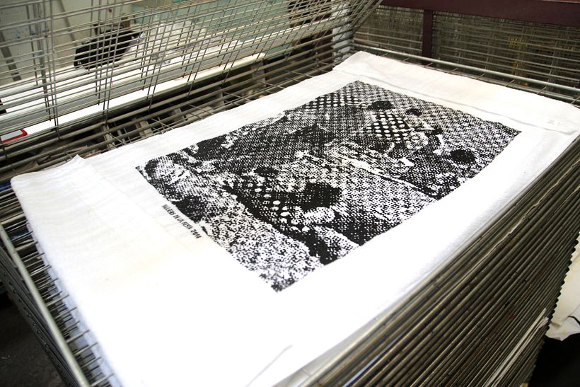 Estampación Toallas para la Festa del Grafisme 8