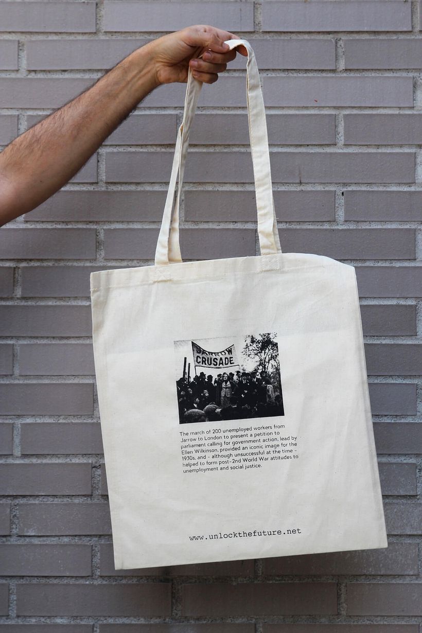 Estampación Tote Bags para el proyecto feminista www.unlockthefuture.net 2