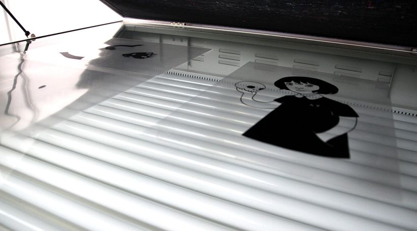 Estampación lámina para la ilustradora Gemma Quevedo 0