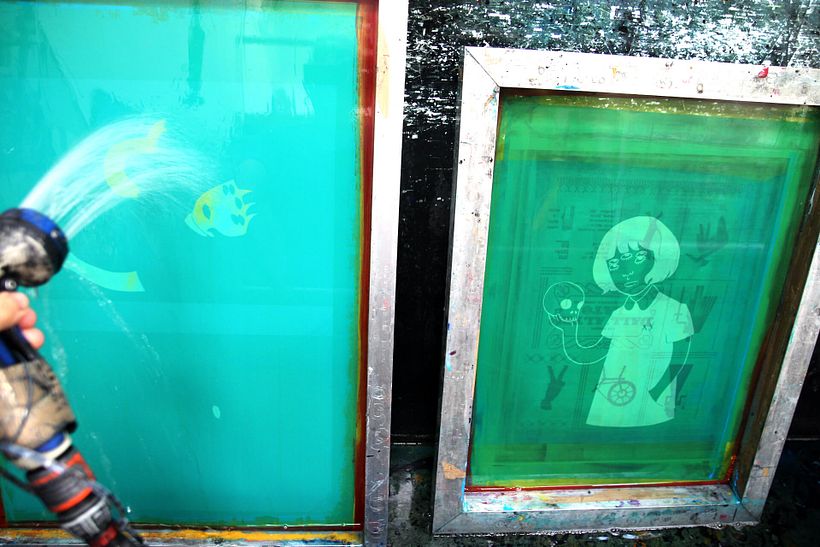 Estampación lámina para la ilustradora Gemma Quevedo 2