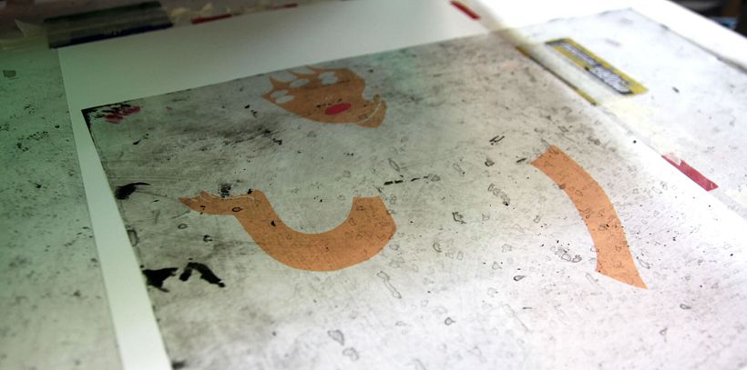 Estampación lámina para la ilustradora Gemma Quevedo 13