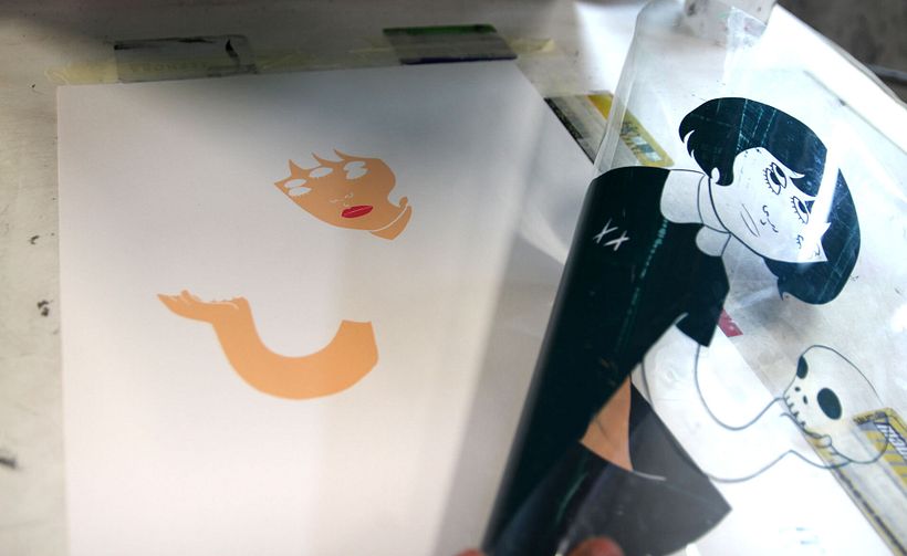 Estampación lámina para la ilustradora Gemma Quevedo 17