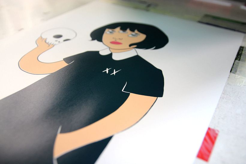 Estampación lámina para la ilustradora Gemma Quevedo 23