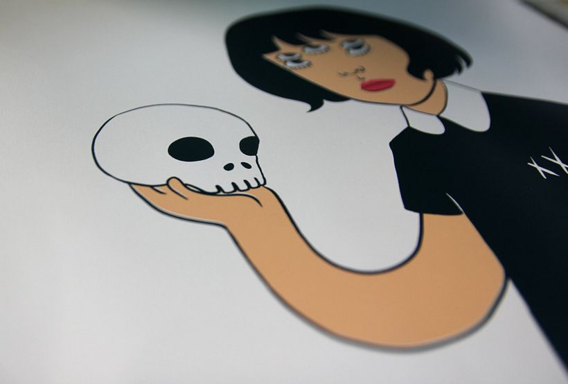 Estampación lámina para la ilustradora Gemma Quevedo 24