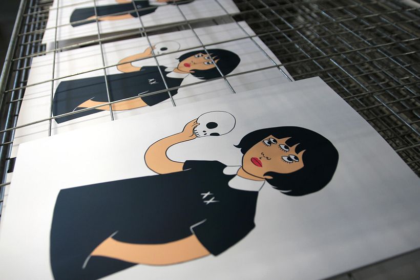 Estampación lámina para la ilustradora Gemma Quevedo 26