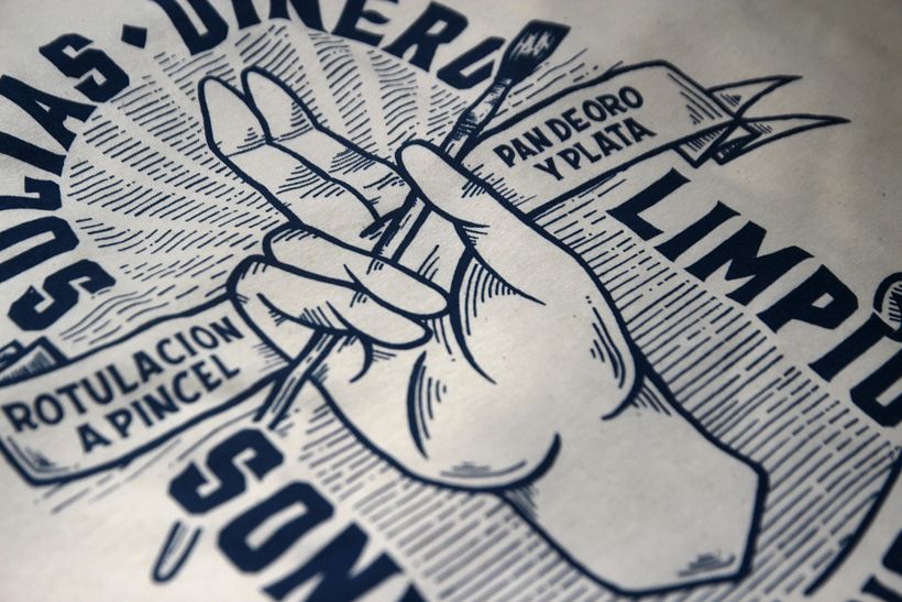 Estampación Camisetas para el rotulista El Deletrista 7