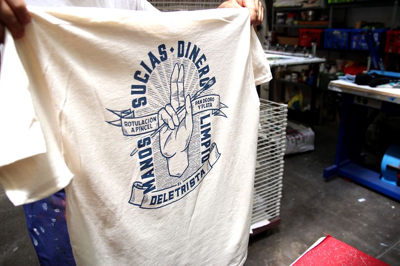 Estampación Camisetas para el rotulista El Deletrista 8