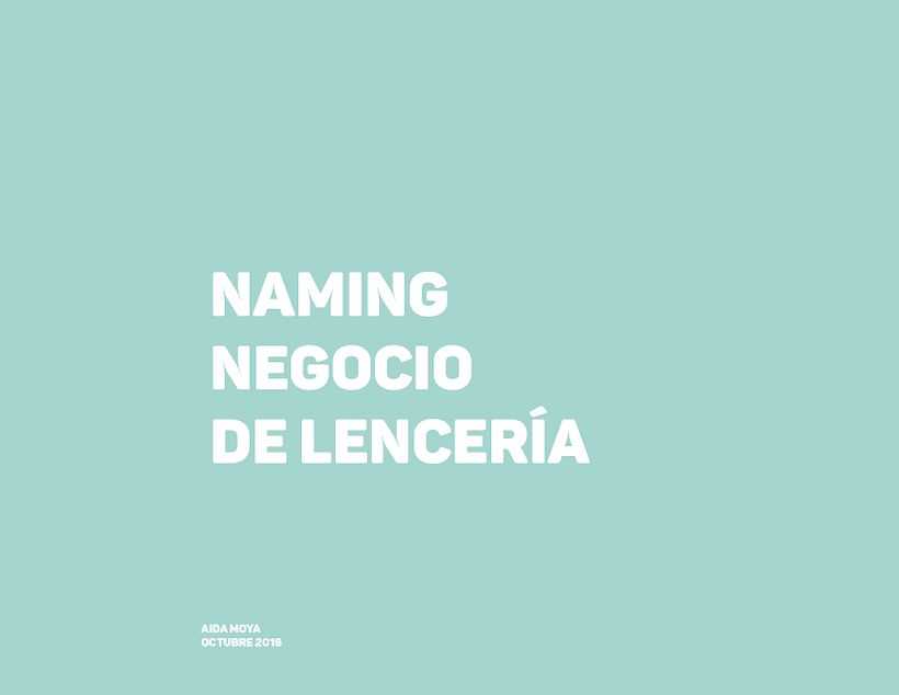  Naming: para una tienda de lencería  0
