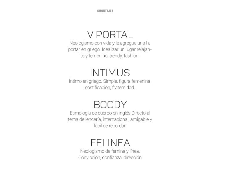  Naming: para una tienda de lencería  3