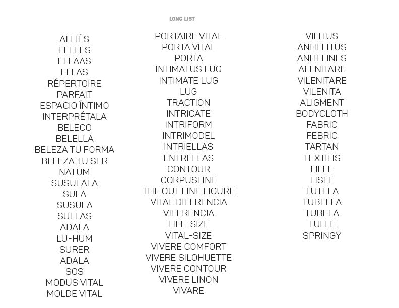  Naming: para una tienda de lencería  14