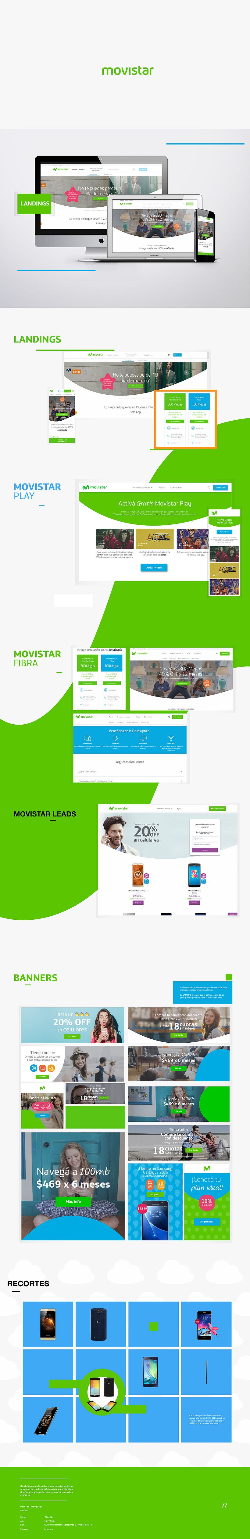Movistar. Landings, Banners , Leads, Recortes de equipos. -1