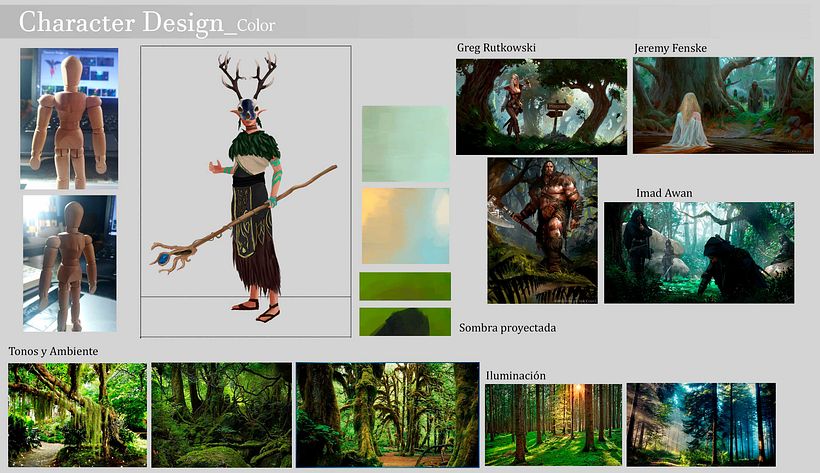 Diseño de personajes para concept art: Forest Wizard 5