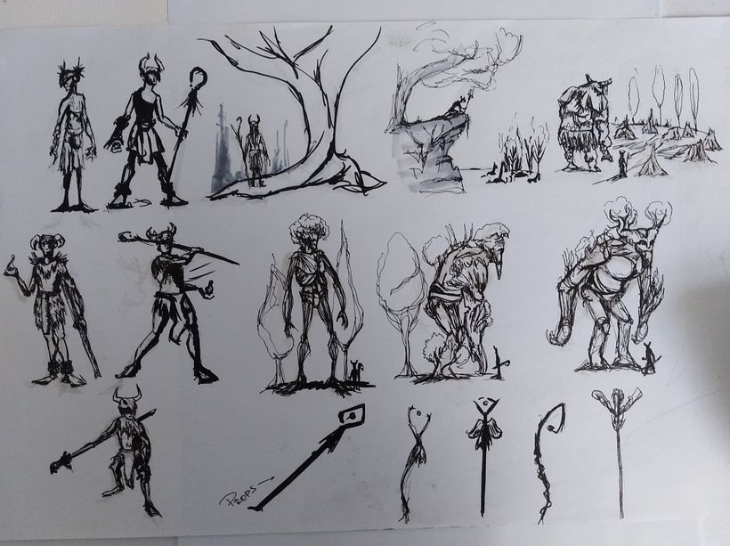 Diseño de personajes para concept art: Forest Wizard 1