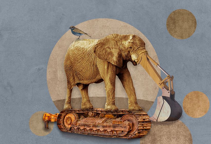 Máquinas animales - Tradycyjna ilustracja