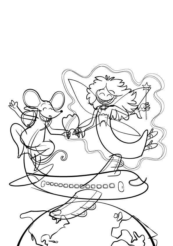 Ilustración para portada de cuento infantil 0