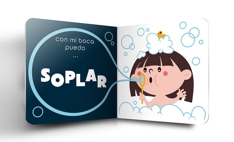 Mi Proyecto del curso:  Ilustración y diseño de libros infantiles - "MIRA, TENGO UNA BOCA" 3