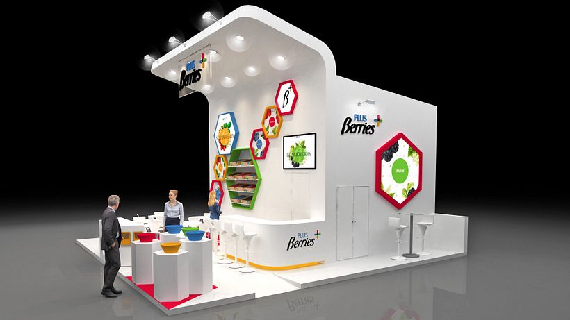 Diseño de stand PLUS BERRIES - Fruit Attraction 2018 - Ifema - Madrid 1