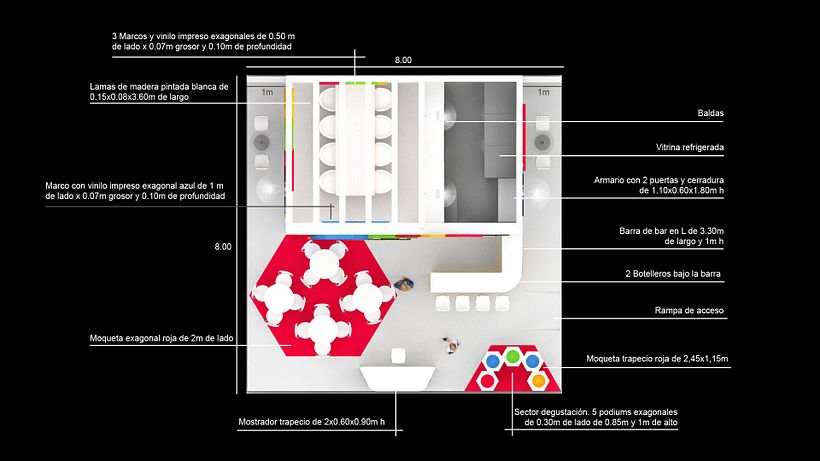 Diseño de stand PLUS BERRIES - Fruit Attraction 2018 - Ifema - Madrid 3