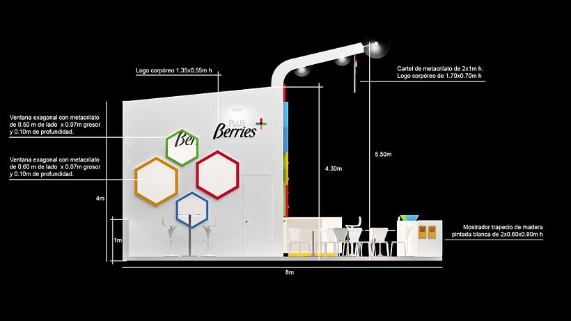 Diseño de stand PLUS BERRIES - Fruit Attraction 2018 - Ifema - Madrid 5