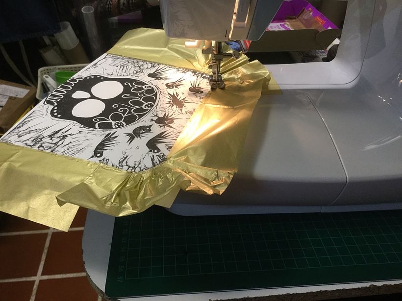 Mi Proyecto del curso: Técnicas de bordado experimental sobre papel -1