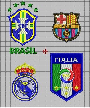Top 10 escudos de fútbol para bordar a maquina [Formato EMB